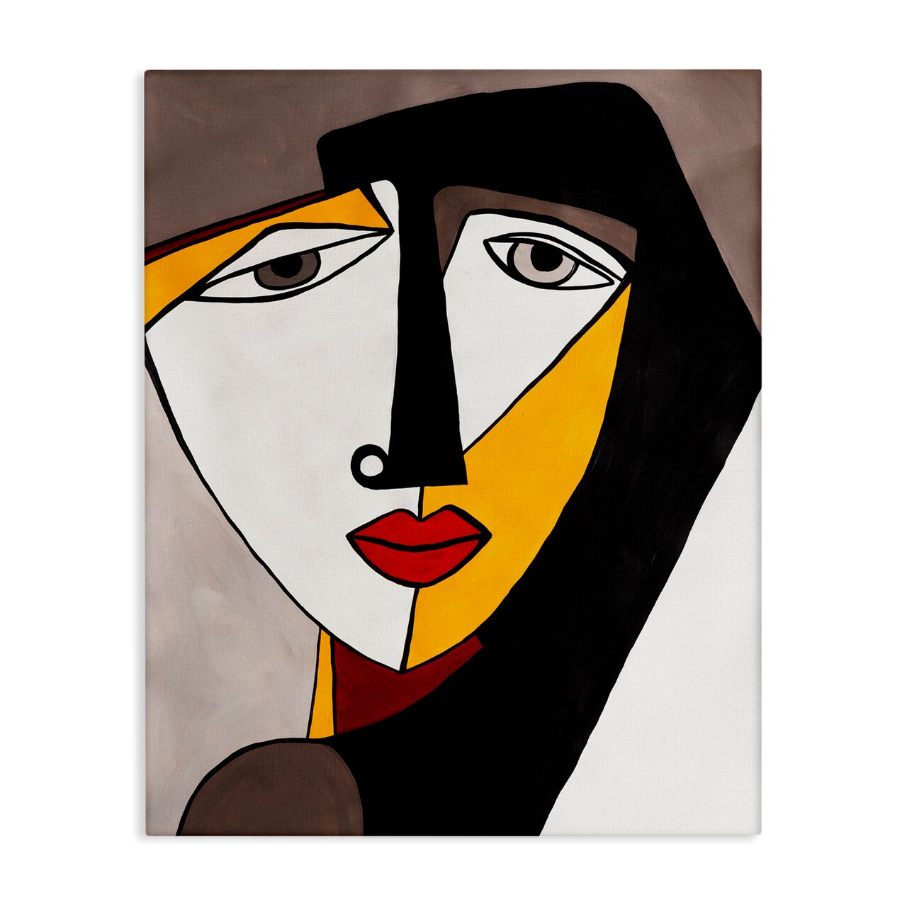 Stupell Industries Cubism Female Face Canvas Wall Art Design by Ruth Fromstein